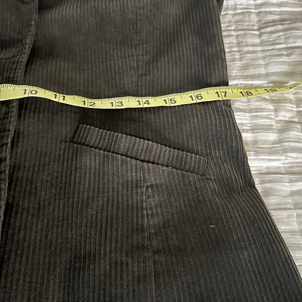Vintage Liz Claiborne Brown Wide Wale Corduroy Blazer sz 10 Petite‎ Academia Y2K - Picture 8 of 10